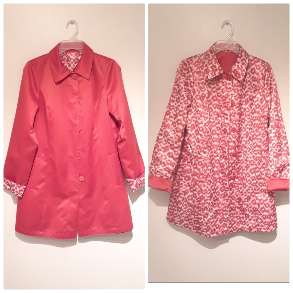 Reversible Orange Coat Women Size Small